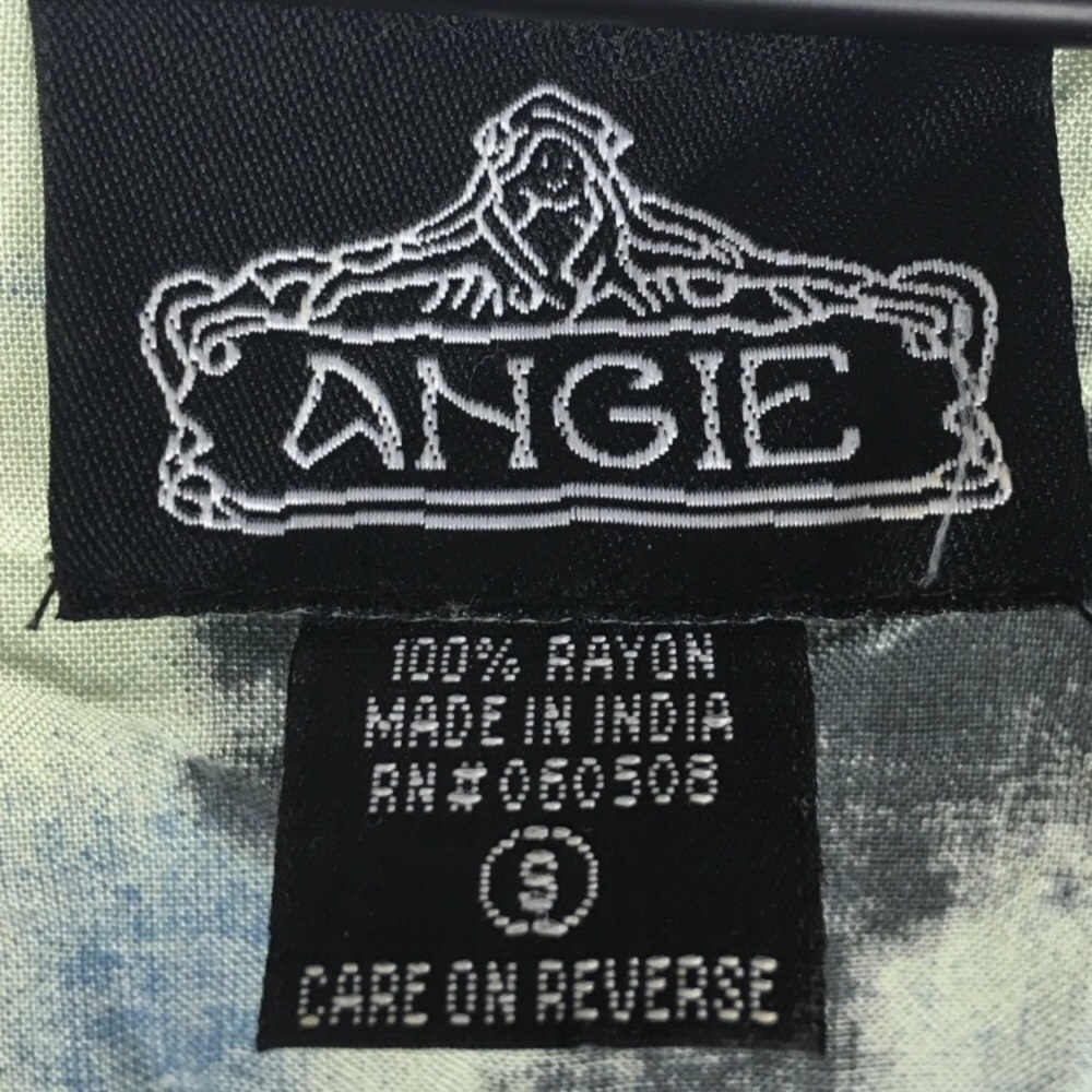 ANGIE Top Fringe Boho Festival Tie Dye Crop Oversized Hippie Beach Size Small - Picture 4 of 6